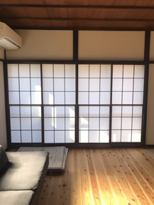 障子の張替え写真