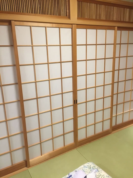 茅ヶ崎市のお客様障子の張替え写真