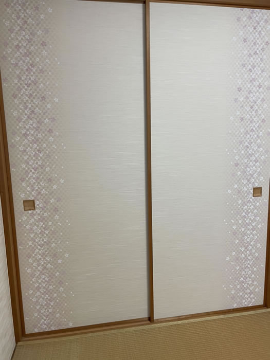 亀岡市のお客様襖の張替え写真