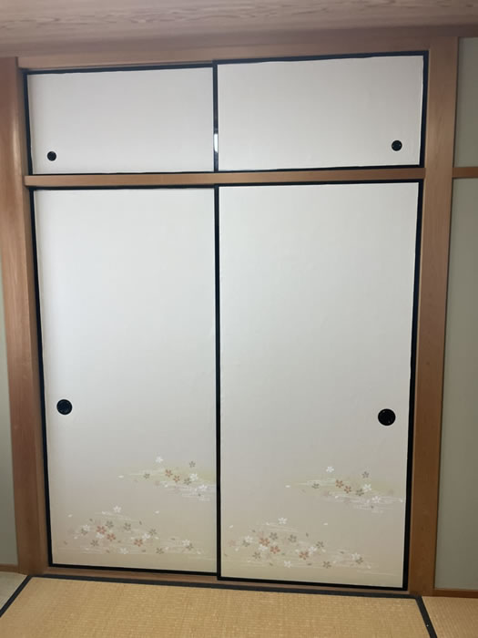 木津川市のお客様襖の張替え写真
