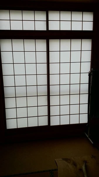 京都市東山区のお客様障子の張替え写真
