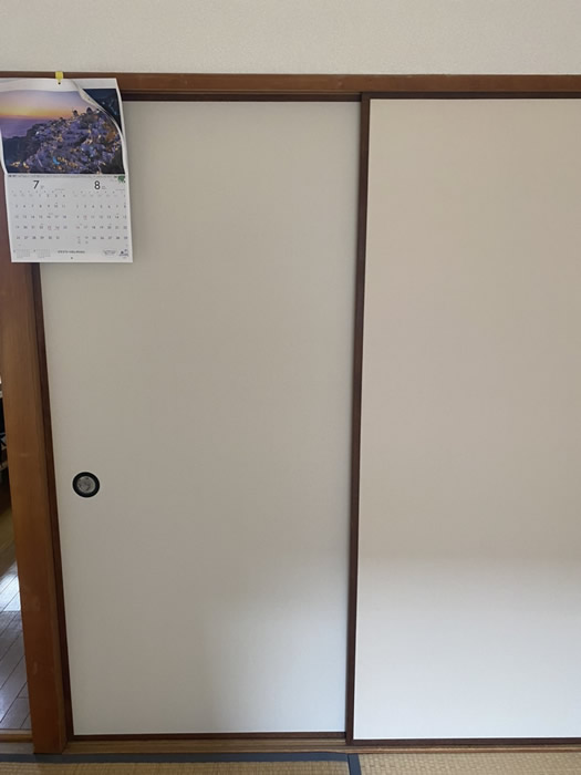 京都市上京区のお客様襖の張替え写真