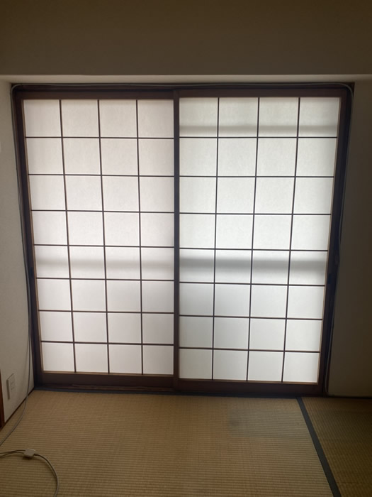 京都市上京区のお客様障子の張替え写真