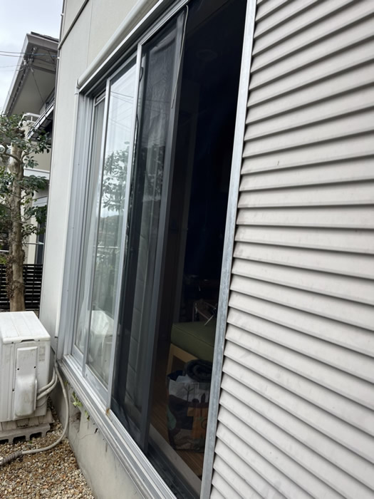 京都市北区のお客様網戸の張替え写真