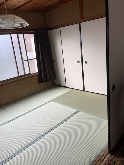 京都市右京区のお客様網戸の張替え写真