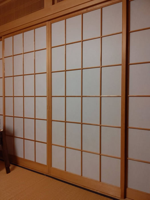 京田辺市のお客様障子の張替え写真