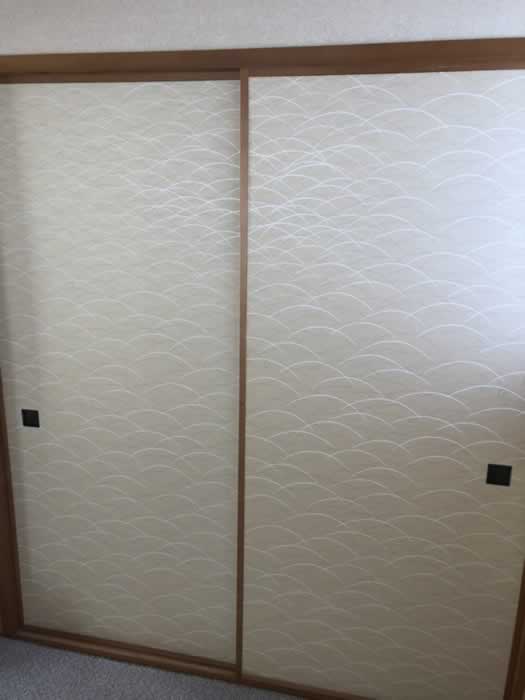 長岡京市のお客様襖の張替え写真