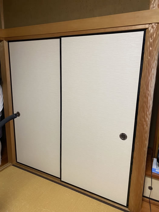 南丹市のお客様襖の張替え写真