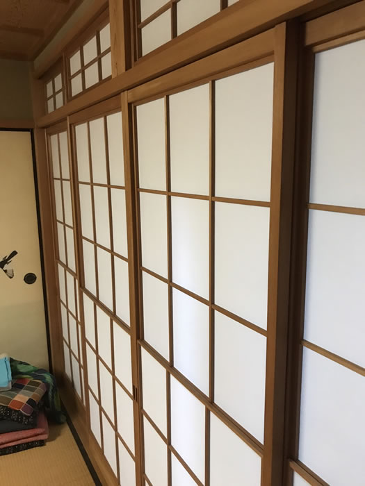 宇治市のお客様障子の張替え写真