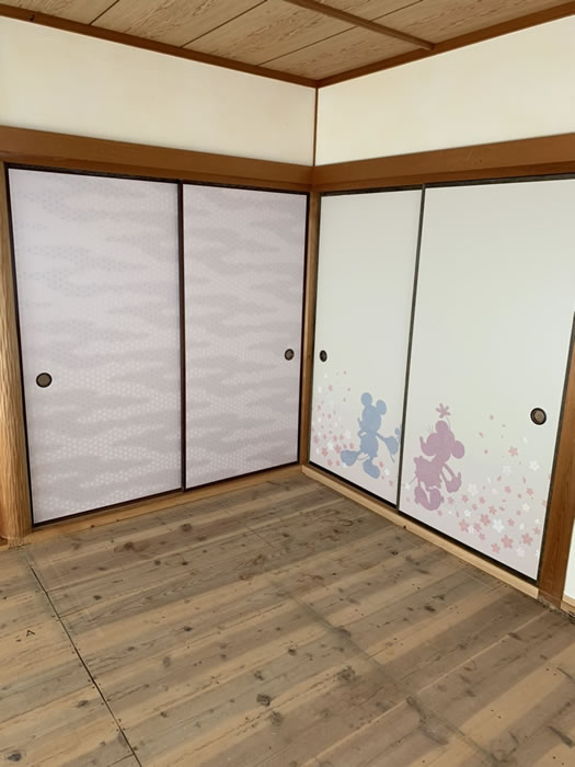 八幡市のお客様襖の張替え写真