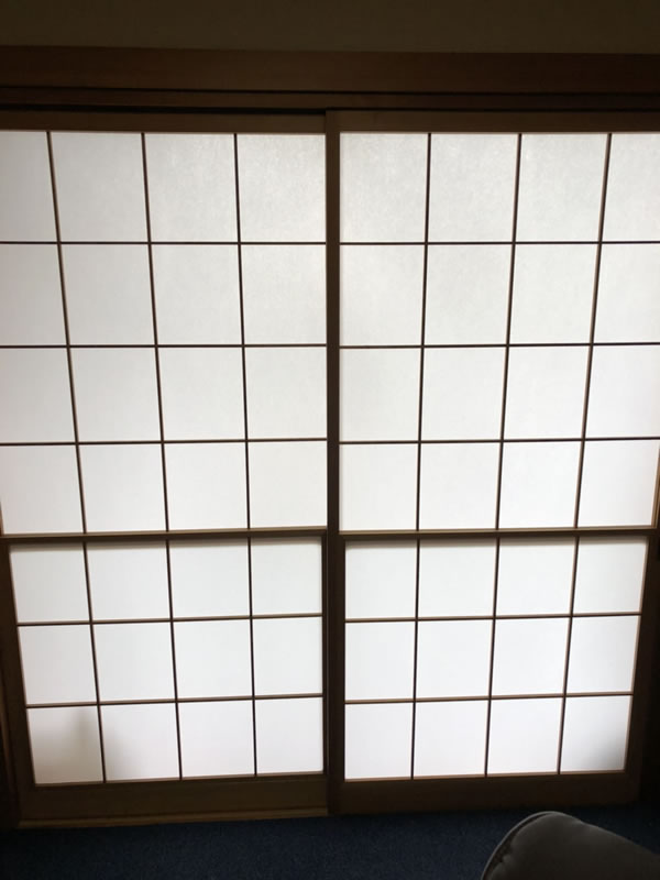 松阪市のお客様障子の張替え写真