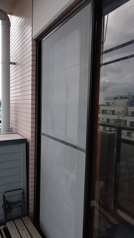 牧之原市のお客様網戸の張替え写真