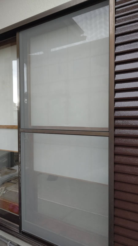牧之原市のお客様網戸の張替え写真