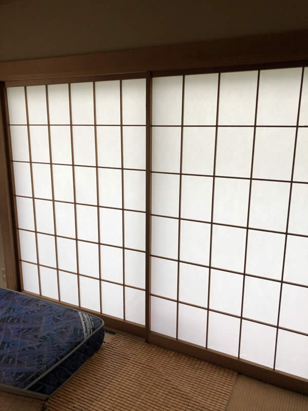 沼津市のお客様障子の張替え写真