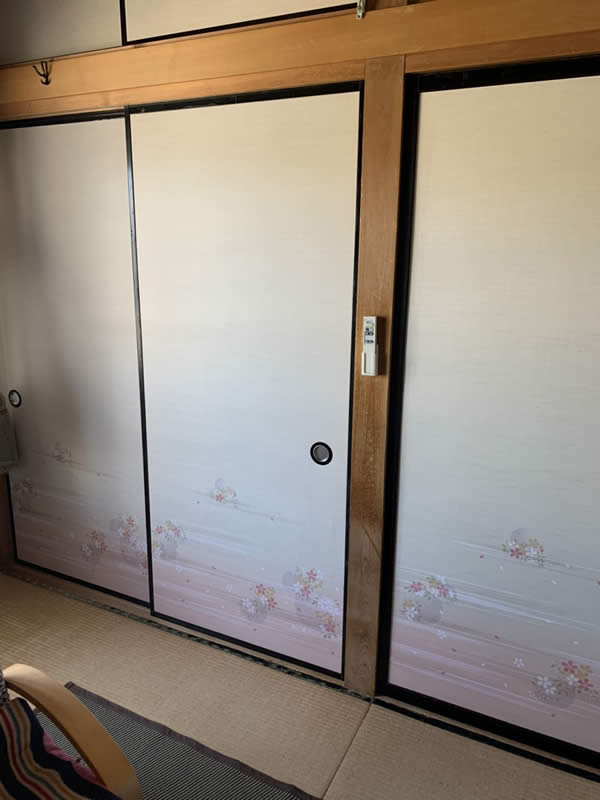裾野市のお客様襖の張替え写真