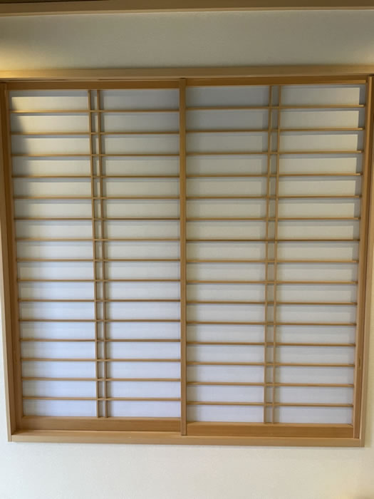 足利市のお客様障子の張替え写真