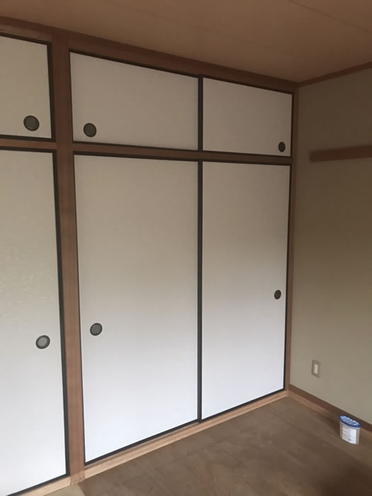 小山市のお客様襖の張替え写真