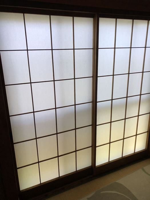 小山市のお客様障子の張替え写真