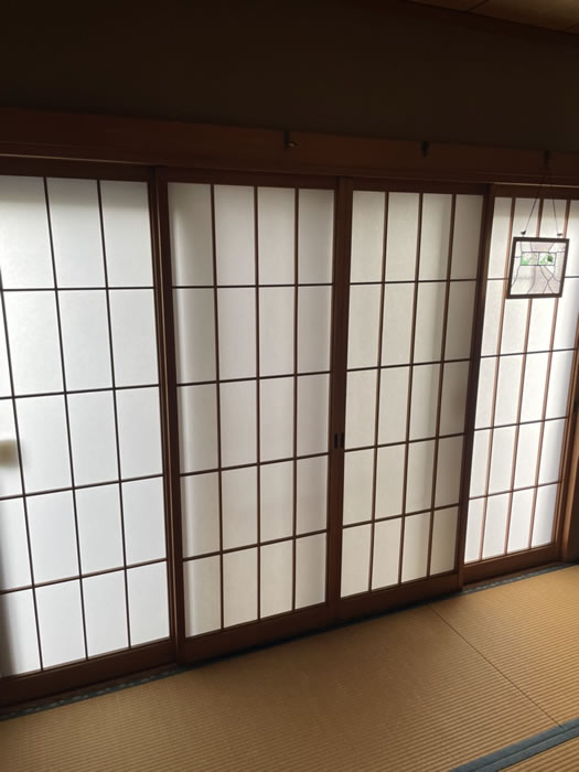 さくら市のお客様障子の張替え写真